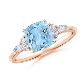 Cushion AAAA Aquamarine