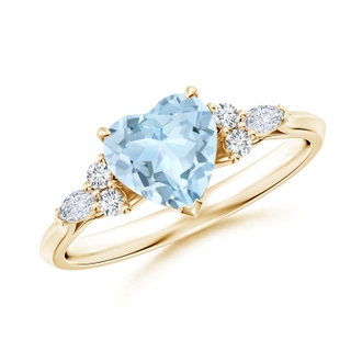 Heart AA Aquamarine