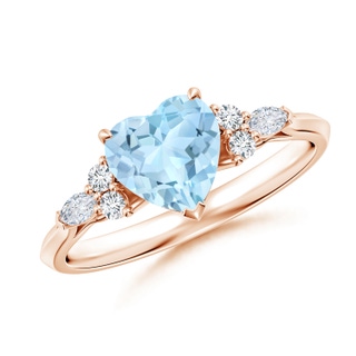 Heart AAA Aquamarine
