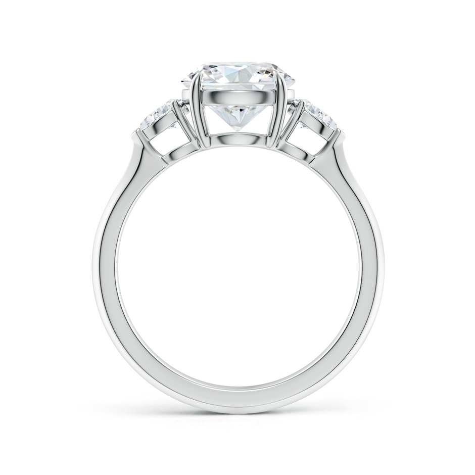 8mm GVS2 Round and Pear Diamond Three Stone Engagement Ring in P950 Platinum side 199