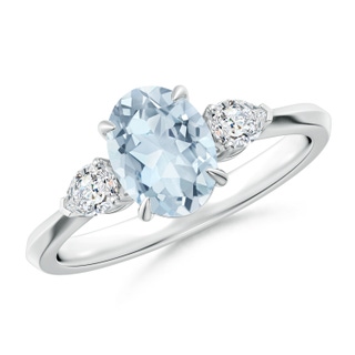 Oval A Aquamarine