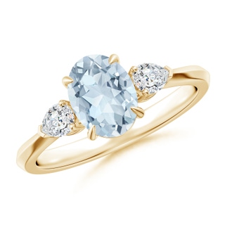 Oval A Aquamarine