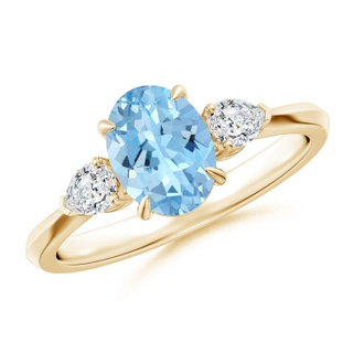 Oval AAAA Aquamarine