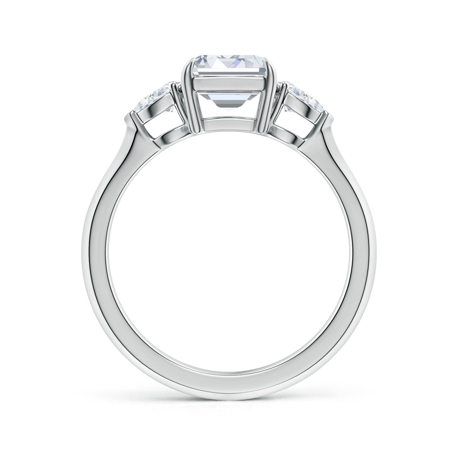 8.5x6.5mm GVS2 Emerald-Cut Diamond and Pear Diamond Three Stone Engagement Ring in P950 Platinum side 199