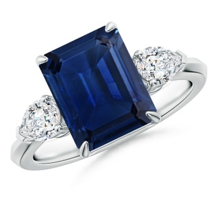 Emerald Cut AAA Blue Sapphire