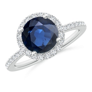 Round AA Blue Sapphire