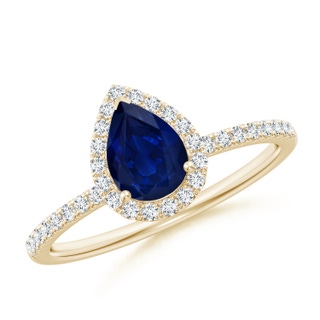 Pear AA Blue Sapphire