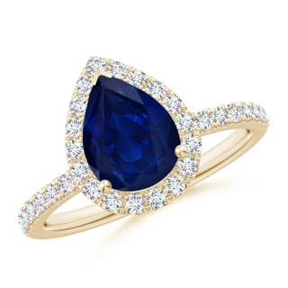 Pear AA Blue Sapphire