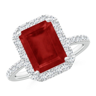 Emerald Cut AA Ruby