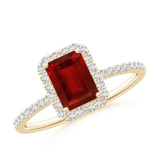 Emerald Cut AAAA Ruby