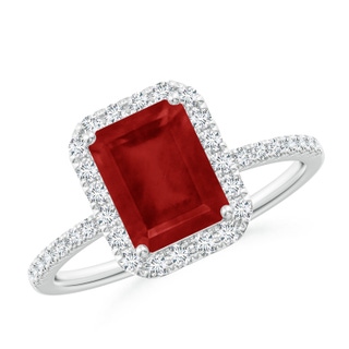 Emerald Cut AA Ruby