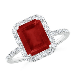 Emerald Cut AA Ruby