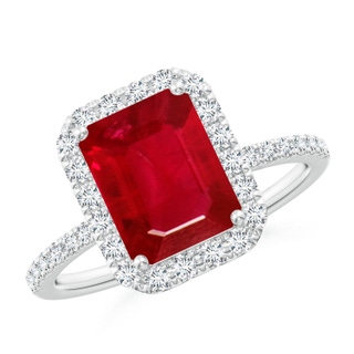 Emerald Cut AAA Ruby