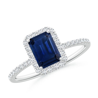 Emerald Cut AAA Blue Sapphire