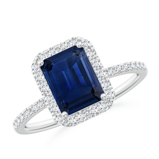 Emerald Cut AAA Blue Sapphire