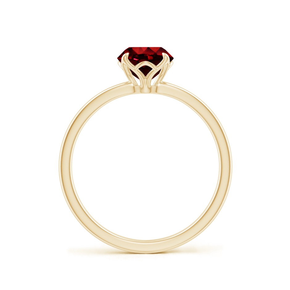 6.5mm AAAA Solitaire Round Ruby Classic Engagement Ring in Yellow Gold side 199