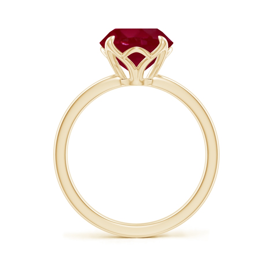 9mm AA Solitaire Round Ruby Classic Engagement Ring in Yellow Gold side 199