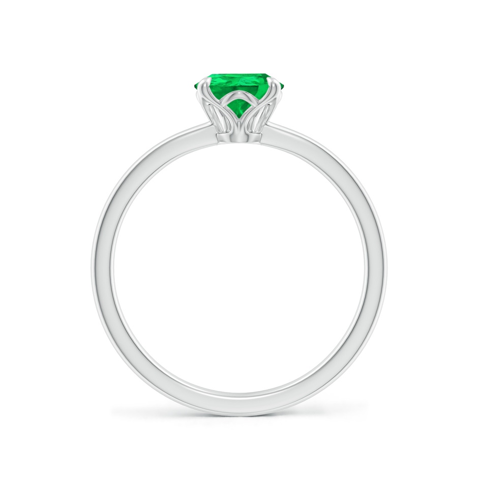 8x6mm AAA Solitaire Pear-Shaped Emerald Classic Engagement Ring in White Gold side 199