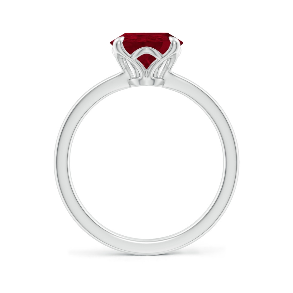 10x8mm AA Solitaire Pear-Shaped Ruby Classic Engagement Ring in P950 Platinum side 199