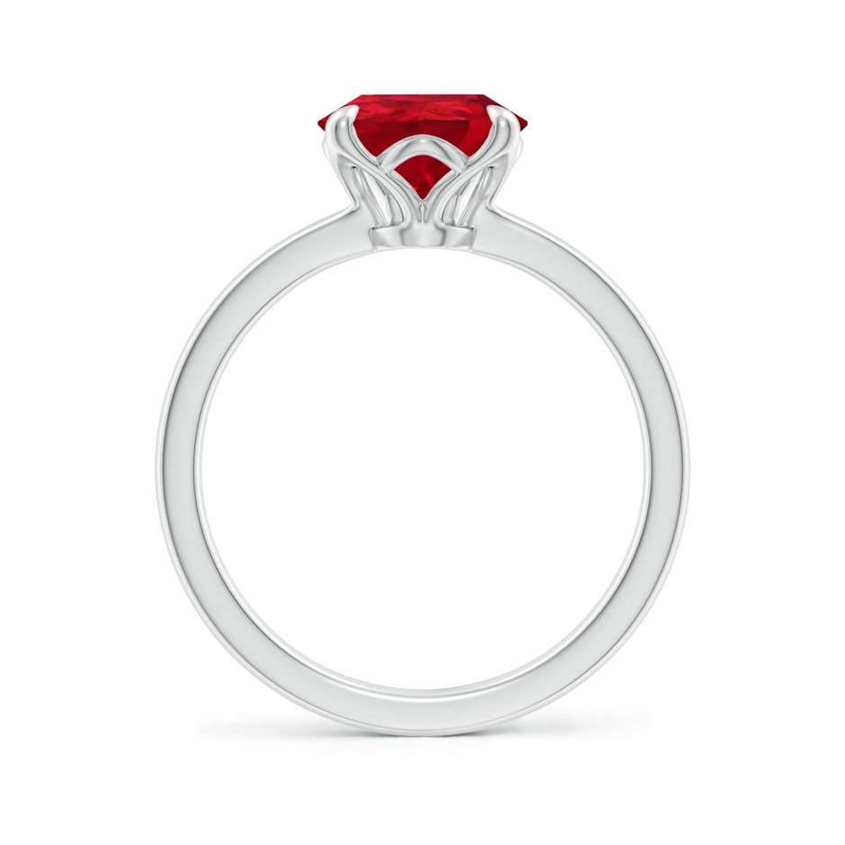 10x8mm AAA Solitaire Pear-Shaped Ruby Classic Engagement Ring in White Gold side 199