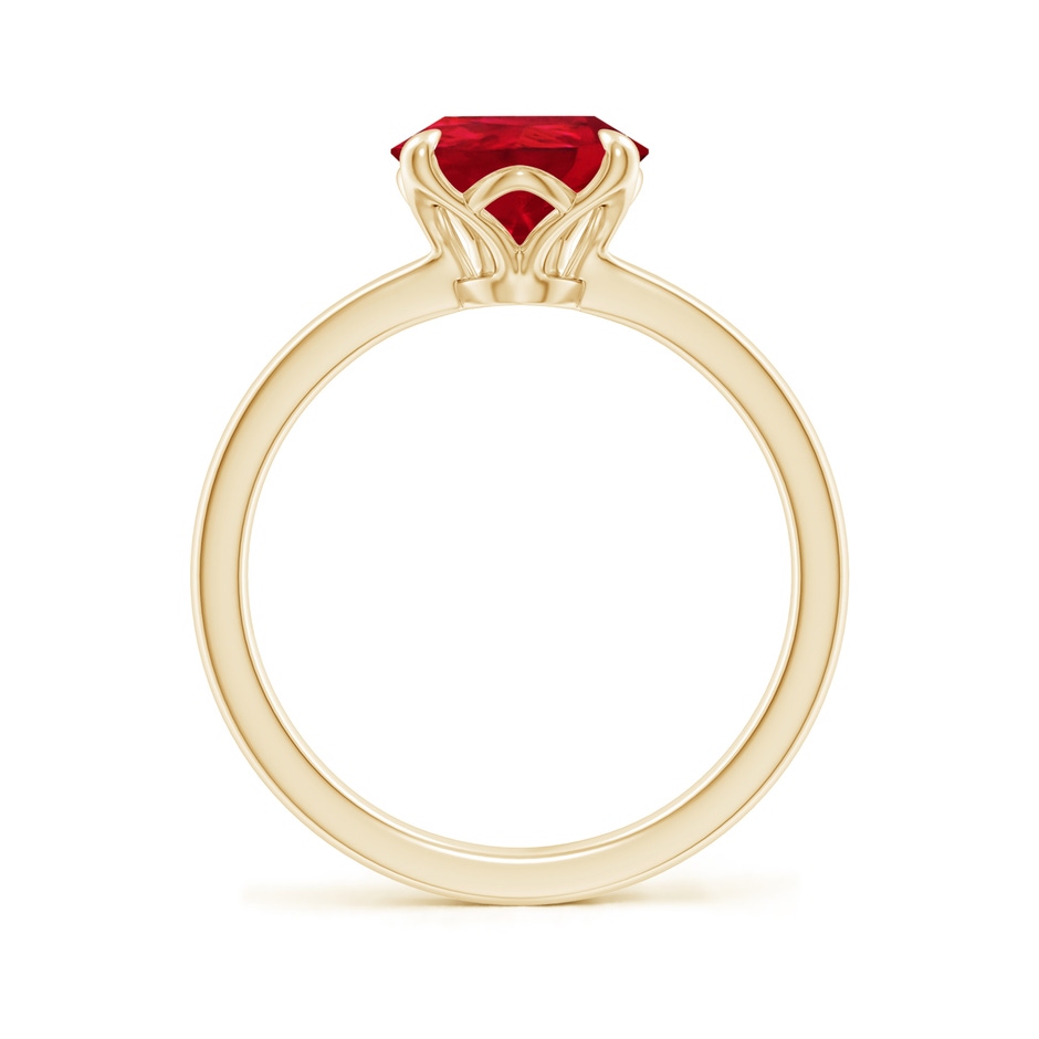 10x8mm AAA Solitaire Pear-Shaped Ruby Classic Engagement Ring in Yellow Gold side 199