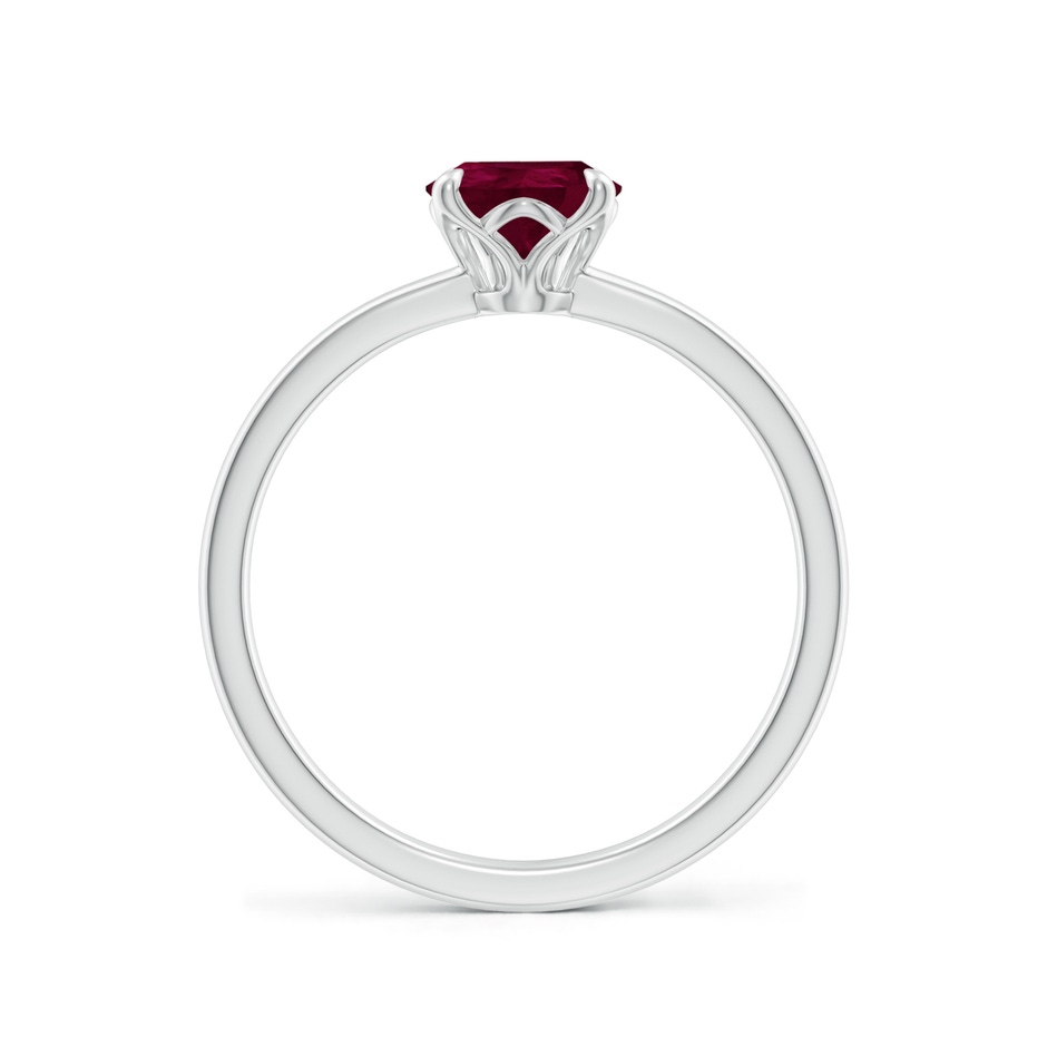 8x6mm A Solitaire Pear-Shaped Ruby Classic Engagement Ring in P950 Platinum side 199
