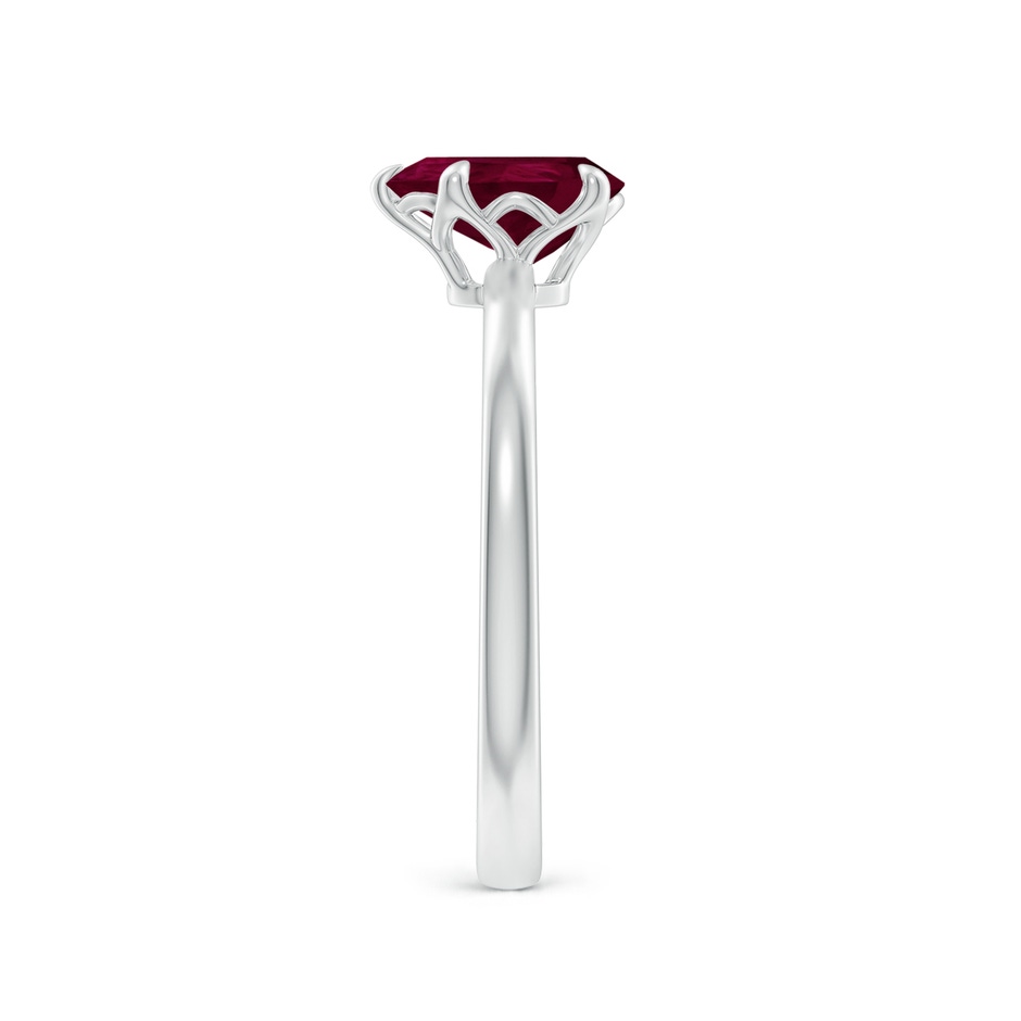 8x6mm A Solitaire Pear-Shaped Ruby Classic Engagement Ring in P950 Platinum side 299
