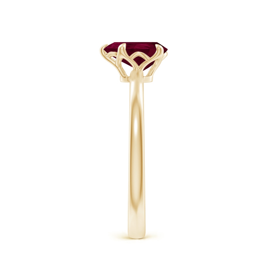 8x6mm A Solitaire Pear-Shaped Ruby Classic Engagement Ring in Yellow Gold side 299