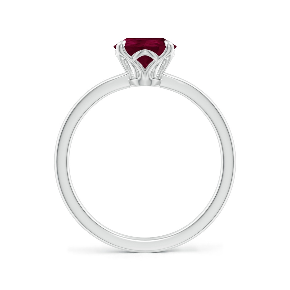 9x7mm A Solitaire Pear-Shaped Ruby Classic Engagement Ring in P950 Platinum side 199