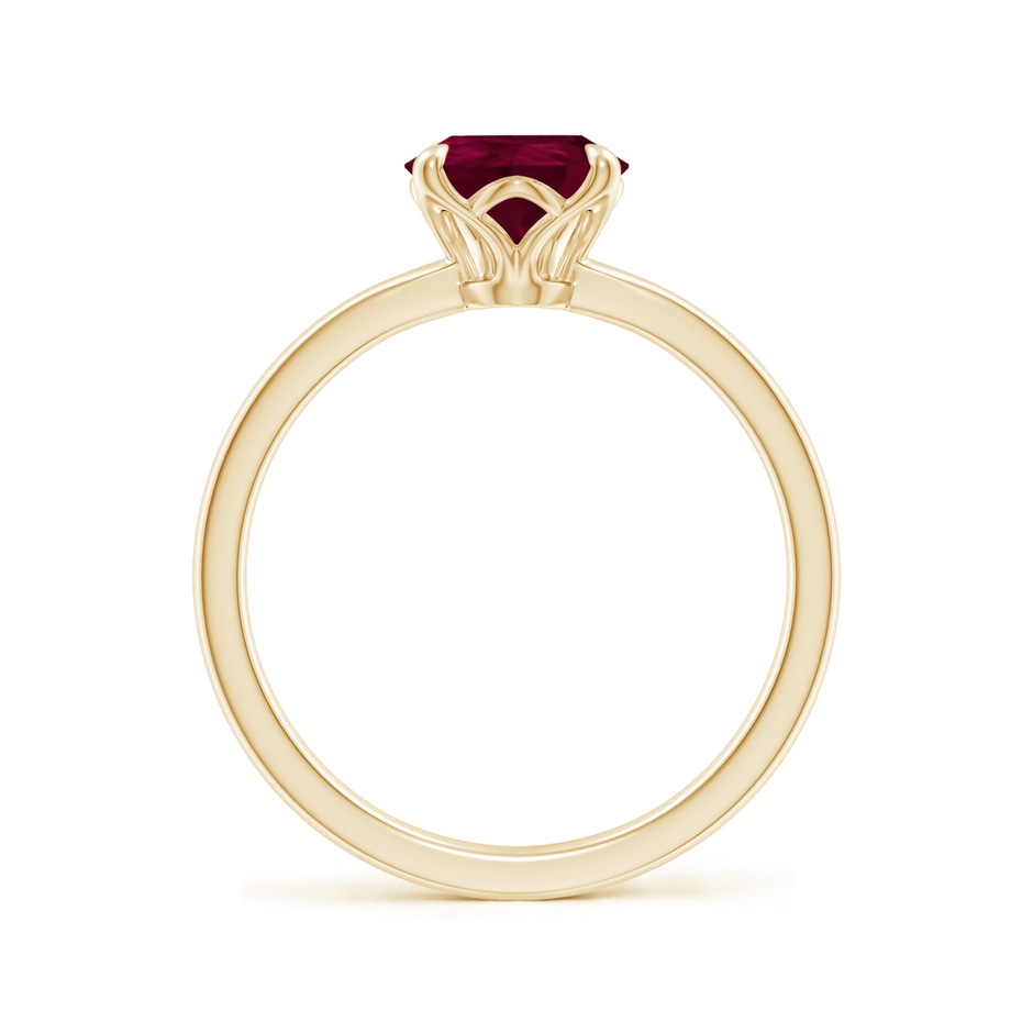 9x7mm A Solitaire Pear-Shaped Ruby Classic Engagement Ring in Yellow Gold side 199