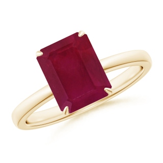 Emerald Cut A Ruby