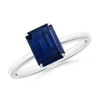 Emerald Cut AAA Blue Sapphire