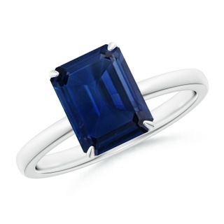 Emerald Cut AAA Blue Sapphire