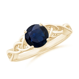 Round A Blue Sapphire