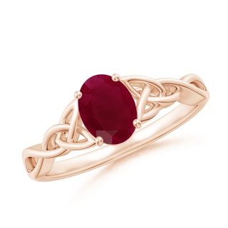 Oval A Ruby