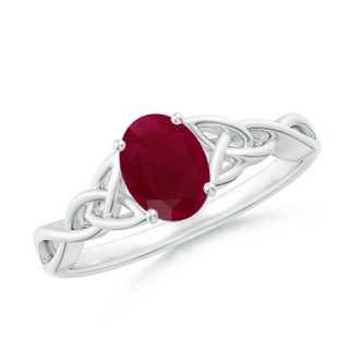 Oval A Ruby