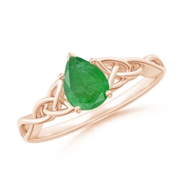Solitaire Emerald Solitaire Rings