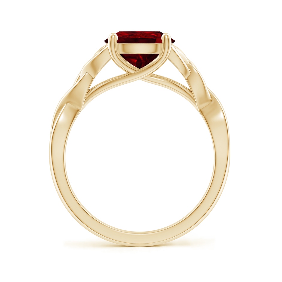 10x8mm AAAA Pear-Shaped Ruby Celtic Knot Engagement Ring in Yellow Gold side 199