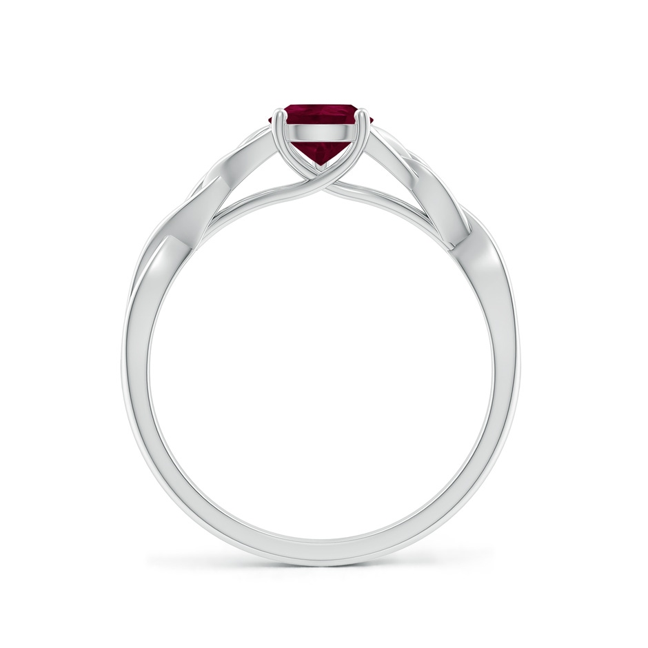 7x5mm A Pear-Shaped Ruby Celtic Knot Engagement Ring in P950 Platinum side 199