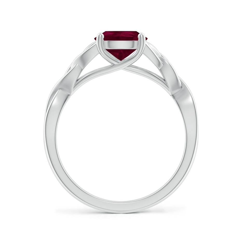 9x7mm A Pear-Shaped Ruby Celtic Knot Engagement Ring in P950 Platinum side 199