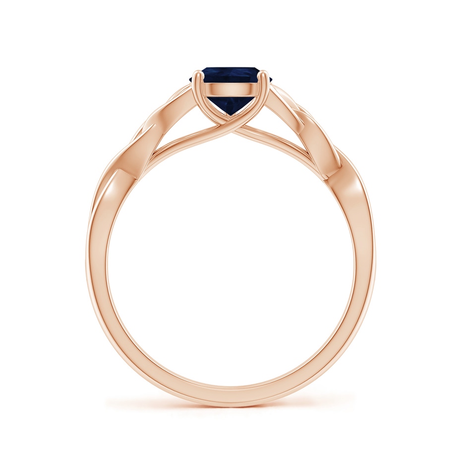 8x6mm A Pear-Shaped Blue Sapphire Celtic Knot Engagement Ring in Rose Gold side 199