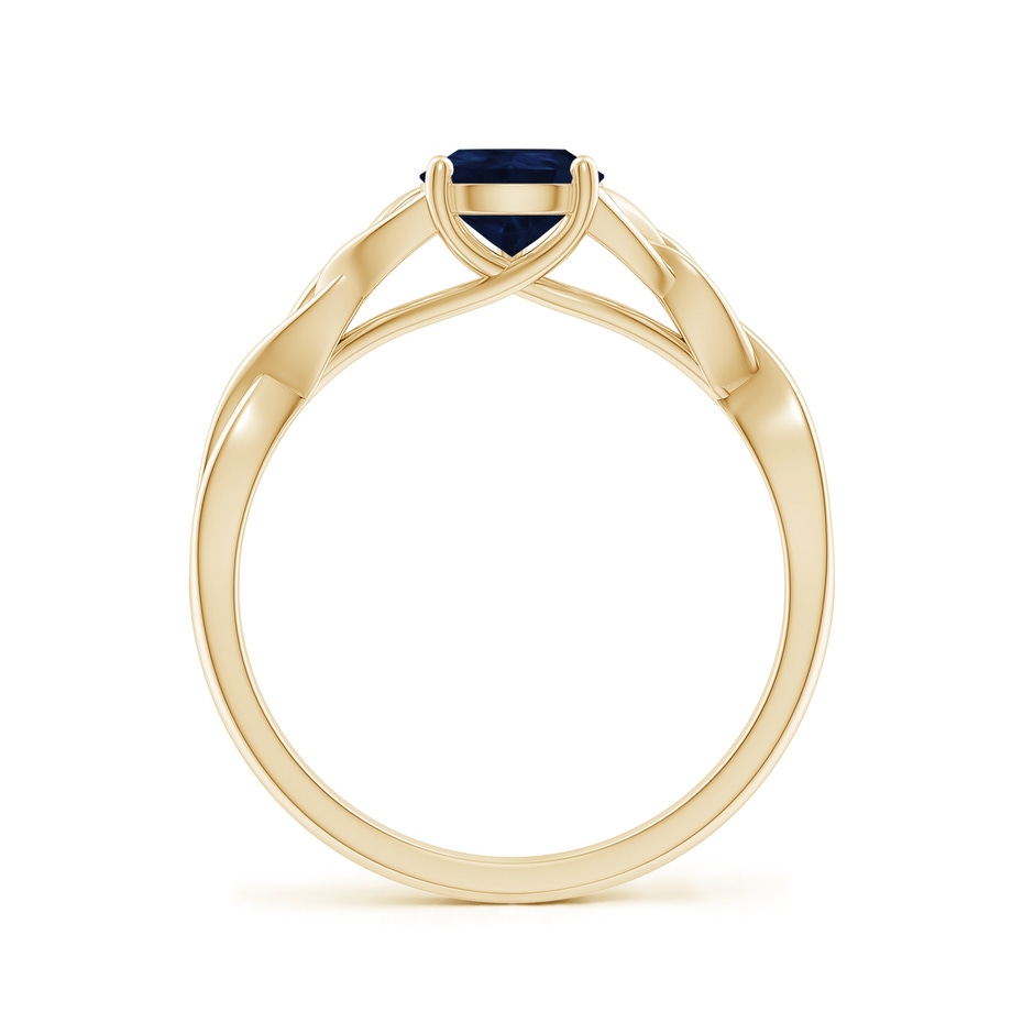 8x6mm A Pear-Shaped Blue Sapphire Celtic Knot Engagement Ring in Yellow Gold side 199