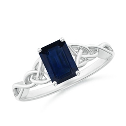 Knot Blue Sapphire Knot Rings