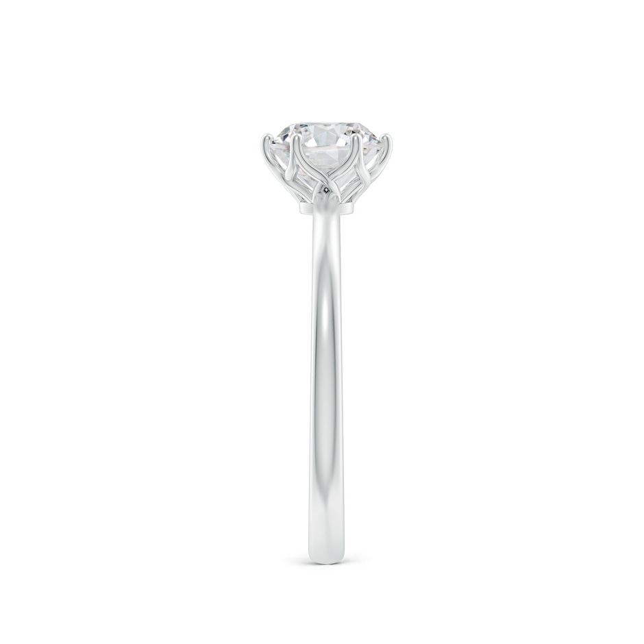 5.9mm HSI2 Round Diamond Solitaire Classic Engagement Ring in 18K White Gold side 299