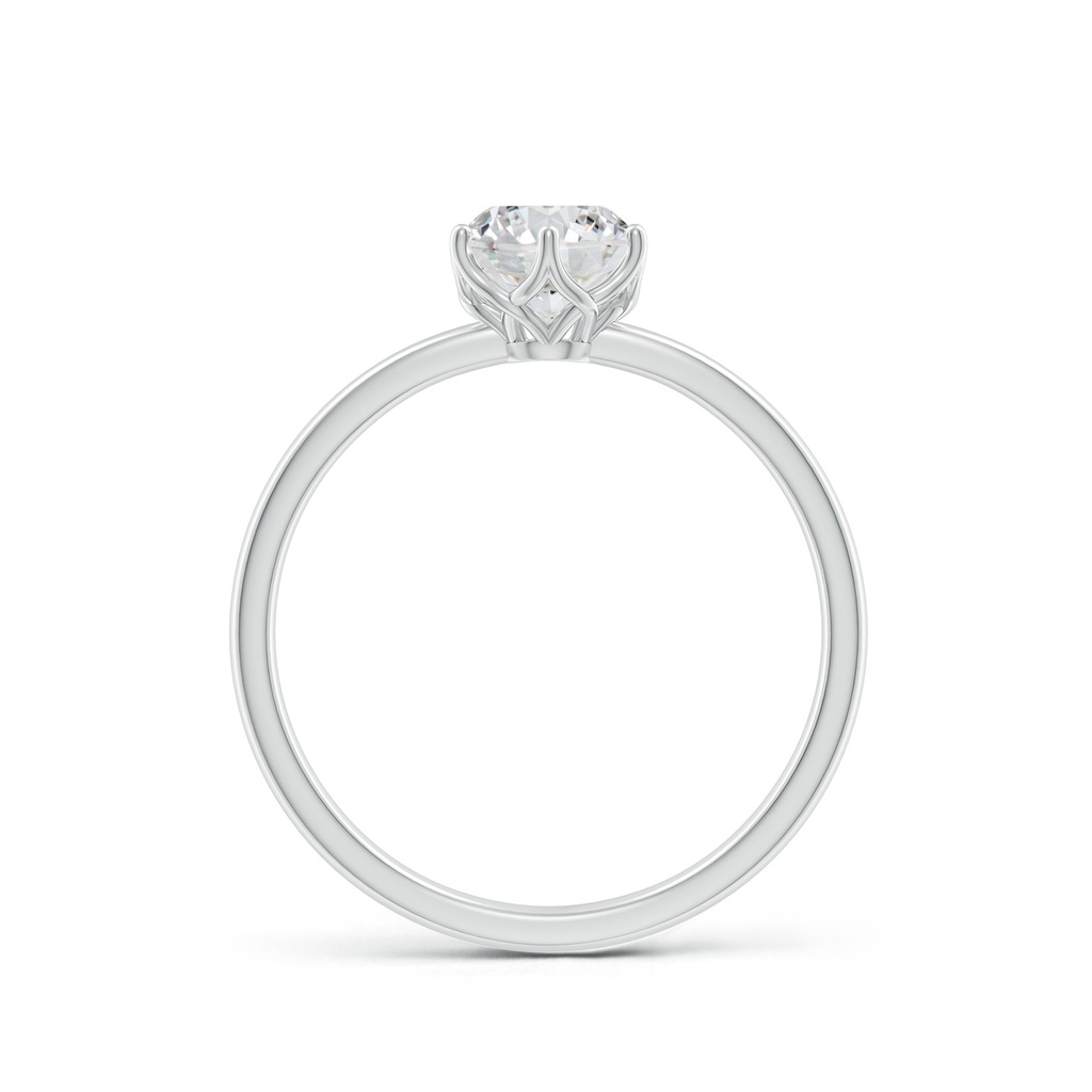 5.9mm HSI2 Round Diamond Solitaire Classic Engagement Ring in White Gold - side 199