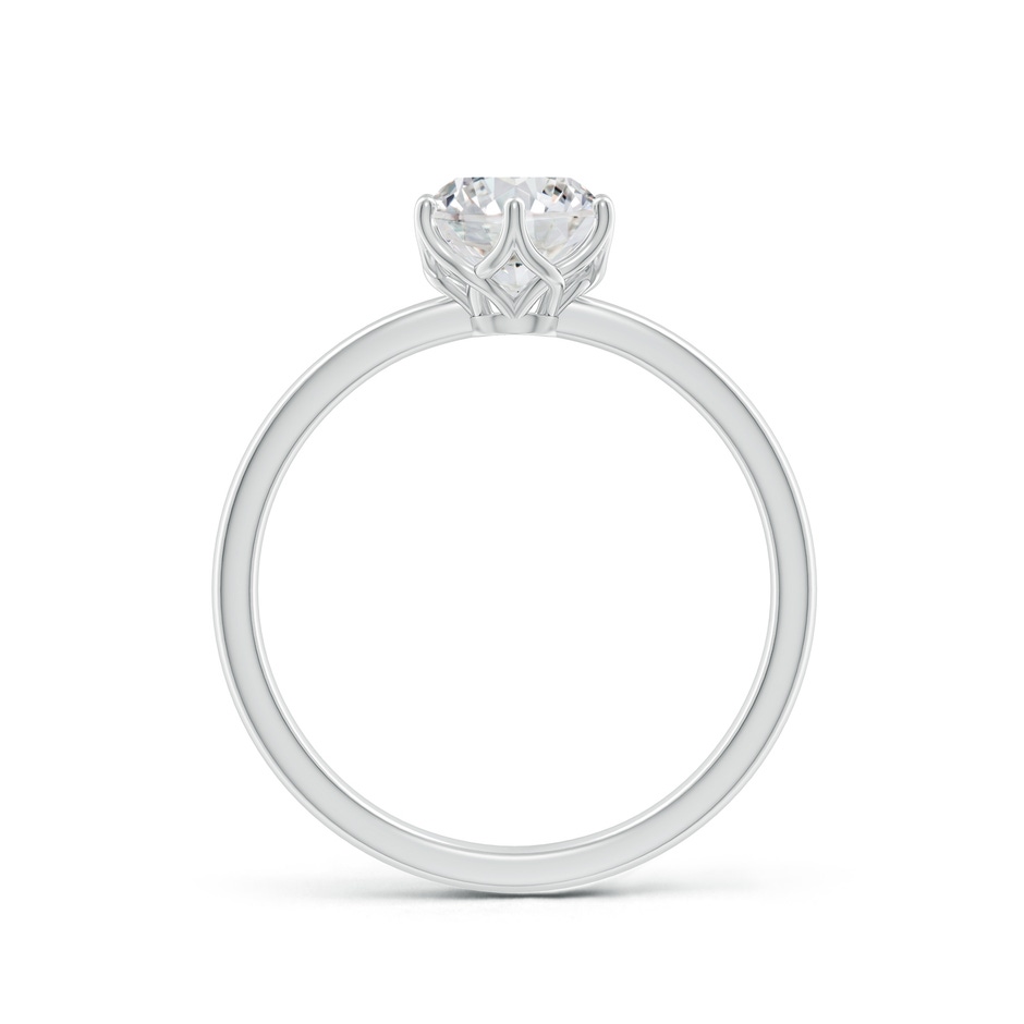 6.4mm HSI2 Round Diamond Solitaire Classic Engagement Ring in White Gold side 199