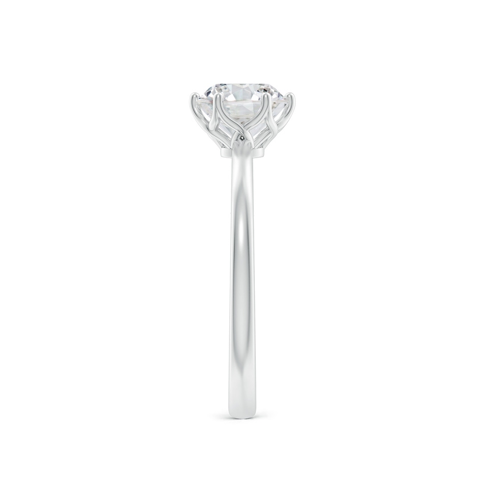 6.4mm HSI2 Round Diamond Solitaire Classic Engagement Ring in White Gold side 299