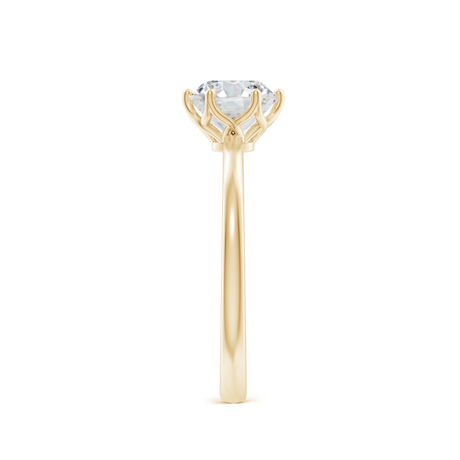 6.4mm HSI2 Round Diamond Solitaire Classic Engagement Ring in Yellow Gold side 299