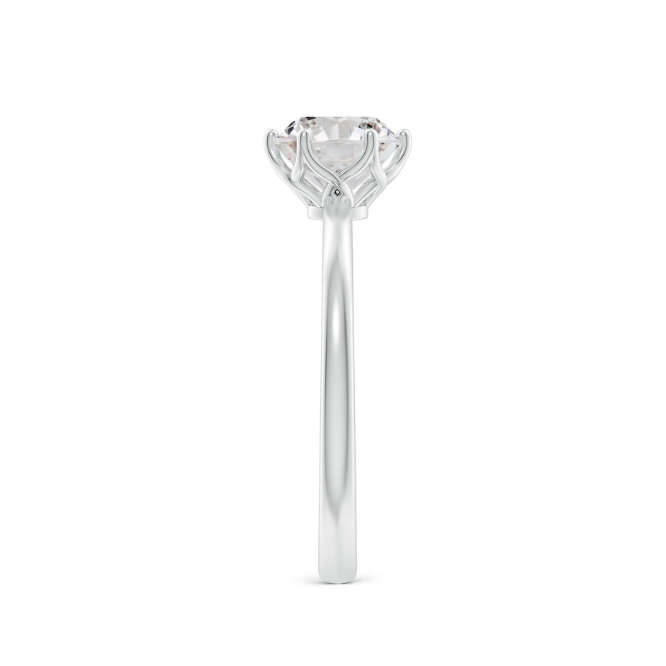 6.4mm IJI1I2 Round Diamond Solitaire Classic Engagement Ring in P950 Platinum side 299