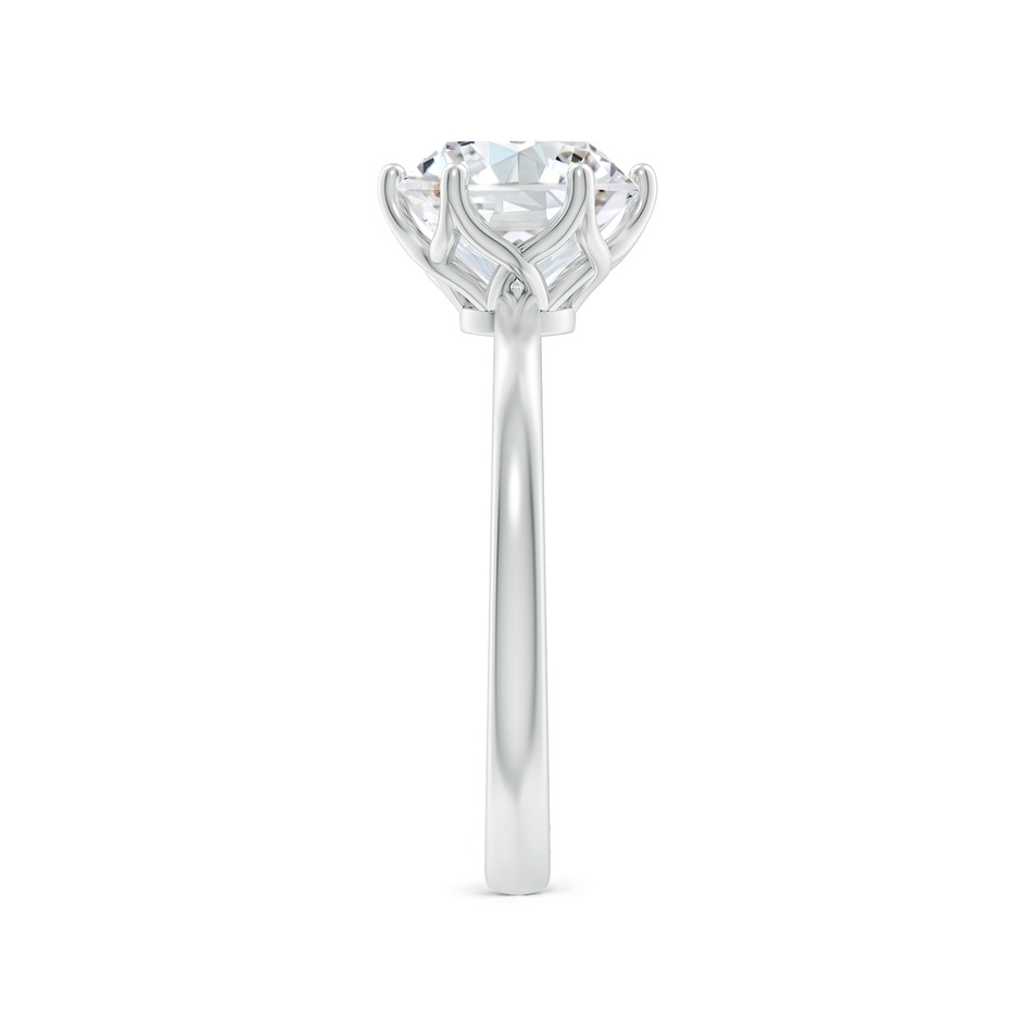 8mm GVS2 Round Diamond Solitaire Classic Engagement Ring in White Gold side 299